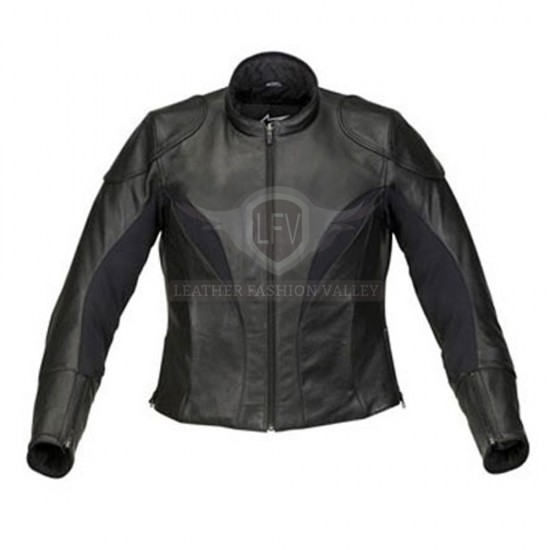 Attractive Black Motorbike Leather Jacket