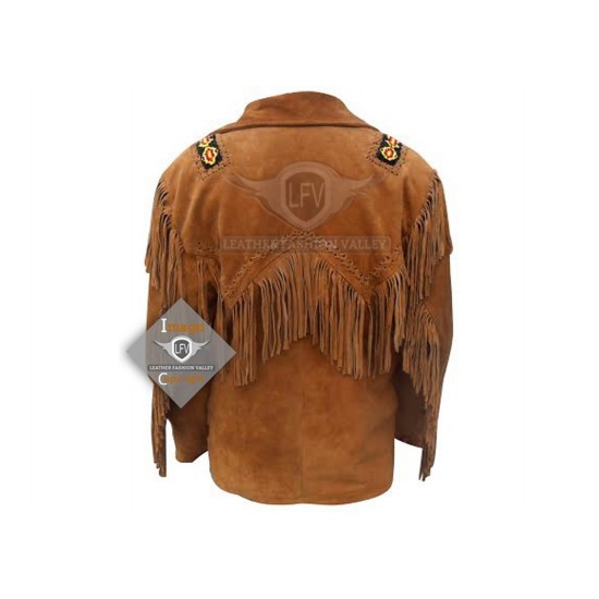 Desert Western Cowboy Fashion Leather Jacket