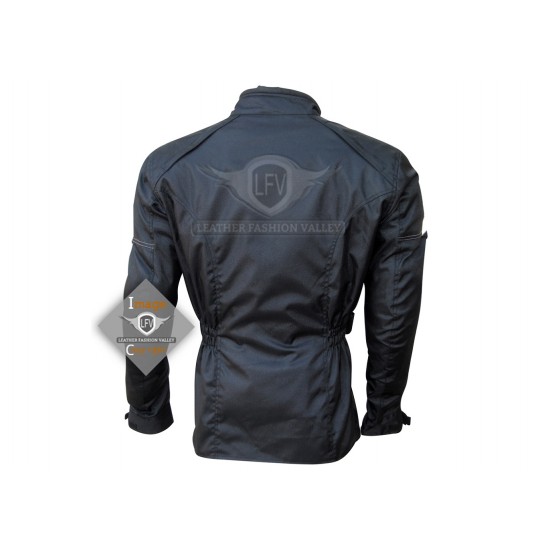 Textile Motorbike Men Black Leather Jackets A