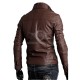 Brown Multi Pocket Slim Fit Leather Jacket