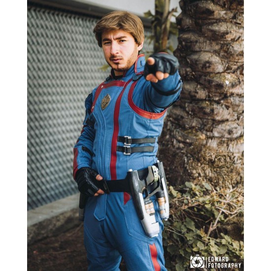 Star Lord Costume Guardians of The Galaxy Screen Printed Suit