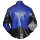 Superman Man of Steel Blue Black Leather Jacket