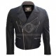 Men Multi Zipper Motorcycle Leather Jacket