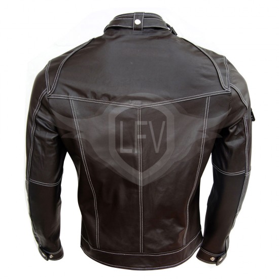 Casual Look Men Stylish Biker Leather Jacket