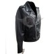 Men's Black Brando Motorcycle Leather Jacket