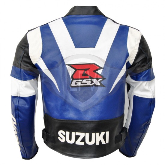 SUZUKI Brand GSXR Motorbike Leather Jacket